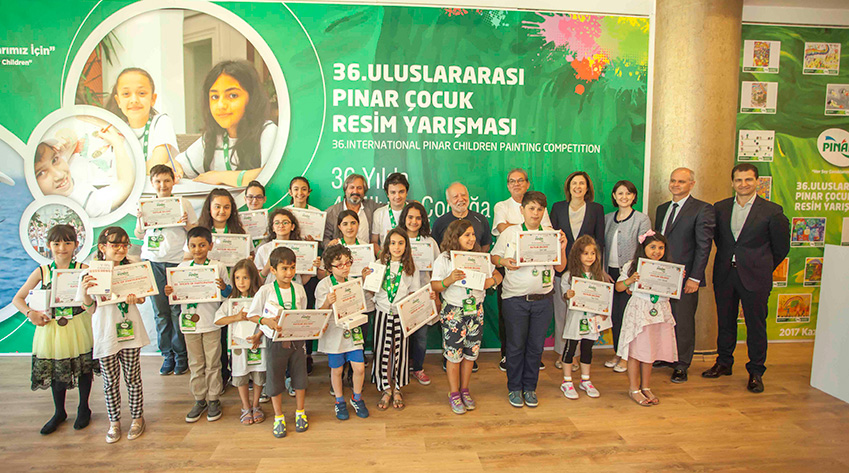 36. Uluslararası Pınar Çocuk Resim Yarışmasında 22 yetenekli çocuğa ödül
